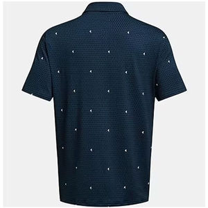 เสื้อโปโลพิมพ์ลายดอกไม้สำหรับผู้ชาย สีส้ม น้ำเงิน ดีไซน์แขนสั้น ผ้าฝ้ายผสมเนื้อนุ่ม เสื้อโปโลลำลองสำหรับฤดูร้อน - Product Image 6