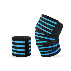 Sports Cotton Knee Wraps <b>Straps</b> for Gym Workout Weightlifting Fitness Squats Training Breathable Durable Elastic Knee Wrap - Product Image 5