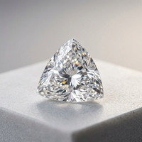 Diamant Solitaire Synthétique Certifié IGI, Taille Trillion, CVD HPHT, 1ct 2ct 3ct, Couleur D, Cultivé en Laboratoire, Coupe Excellente, Marque RAMAA