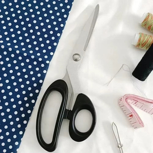 Ciseaux de tailleur en acier inoxydable pliables à long manche, écologiques, outil de coupe professionnel pour la couture de vêtements, les projets d'artisanat et les cheveux - Product Image 4
