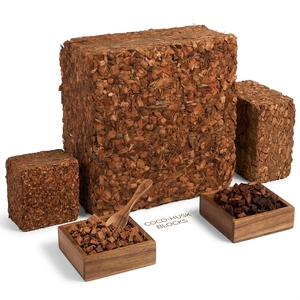 Blocs de copeaux de coco naturel brun triplement lavés de haute qualité 5 kg, biodégradables, écologiques, pour culture hydroponique - Product Image 4