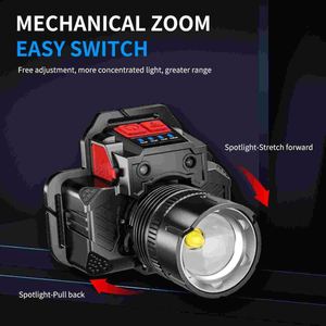 CITICITY Rechargeable T8 <b>LED</b> Headlamp <b>with</b> <b>Motion</b> <b>Sensor</b> Super Bright for Adults-Aluminum Alloy Construction - Product Image 5