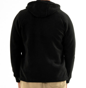 Sweat-shirt à capuche zippé en daim personnalisé pour homme, mélange de coton et polaire, respirant, avec poche kangourou, style streetwear, qualité OEM supérieure - Product Image 3