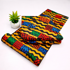 Tissu en coton 100% imprimé wax africain personnalisé pour la production de vêtements, personnalisation du logo, approvisionnement en gros sur mesure - Product Image 2