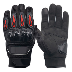Guantes de Motociclismo Profesionales Ajustables, de Cuero, Transpirables, Ligeros, de Cinco Dedos, Unisex, Protección Invernal - Product Image 1