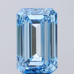 Diamant ovale élégant, bleu vif, certifié IGI, clarté VS1, taille excellente, CVD, diamant cultivé en laboratoire, pour la création de bijoux. - Product Image 1