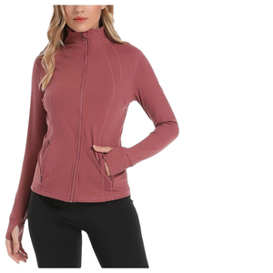 Camisa de manga larga con cremallera frontal, tela suave y elástica, ropa informal, precio de fábrica al por mayor, camisa informal de manga larga con cremallera frontal para mujer - Product Image 2