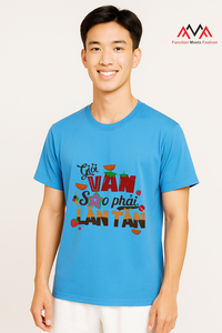 T-shirt décontracté à manches courtes coupe classique 65% coton + 35% élasthanne col rond imprimé avec logo graphique sur le devant 200g Vietnamien - Product Image 2