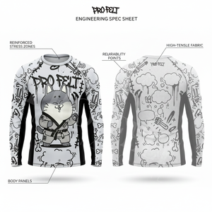 Camiseta de Compresión con Diseño de Logotipo Personalizado, Manga Larga, para Entrenamiento de MMA y BJJ, Talla Personalizada, para Gimnasio y Fitness - Product Image 2
