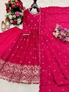 เปิดตัวชุดเดรส Anarkali ดีไซน์ใหม่ทันสมัยสำหรับงานปาร์ตี้  งานปักลายประณีต  งานปักเลื่อม  Zain Exports อินเดีย/ปากีสถาน - Product Image 4