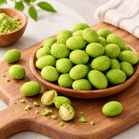 Snacks aux cacahuètes au wasabi en gros, cacahuètes croustillantes enrobées, OEM ODM, emballage personnalisé
