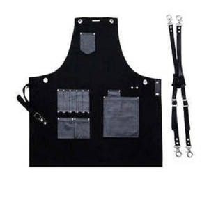 Tablier anti-salissure de cuisine, vêtement en lin, avec Logo, pour Salon de maternité, barbier, coiffeur, cuisine, personnalisé, tendance 2019 - Product Image 2