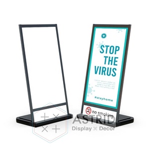 65X129 CM Aluminium Alliage Acier Cadre Affiche Stand Plancher Extérieur Signe Titulaire pour Hôtel Publicité Équipement - Product Image 2