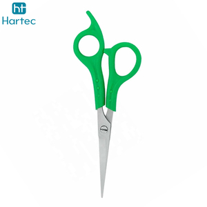 OEM Custom Green Plastic Handle Barber Shears Ergonomic Design Hair Cutting <b>Scissors</b> Professional Salon <b>Hairdressing</b> Tools - Product Image 6