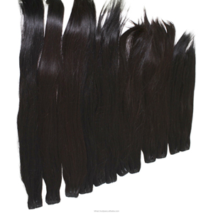 Tissage en trame de cheveux humains lisses indiens, 10 20 30 32 34 36 38 40 pouces, bon marché - Product Image 5