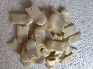 Cuentas de tubo de hueso blanco, cuentas de hueso de tubería blanca en tamaños surtidos para Tiendas de Cuentas y diseñadores de joyería - Product Image 4