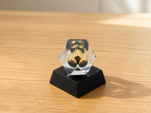 Elegant Modern Small Clear Acrylic Block for Retail Watches/Bracelets- 50mm Thick Customizable & Cost-Effective - Product Image 1
