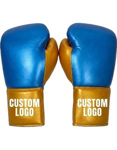 ถุงมือชกมวยหนังแท้โลโก้สั่งทำ พร้อมแถบเวลโคร สำหรับฝึกซ้อม ขายส่งจากโรงงาน - Product Image 4