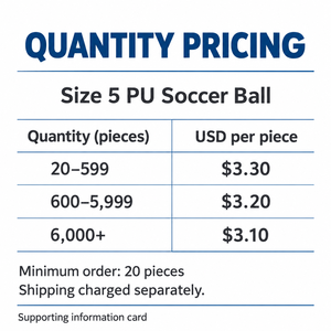 Balón de Fútbol PU Talla 5, Diseño Azul, Naranja y Blanco, Hecho en Pakistán, CF A7485 - Product Image 2