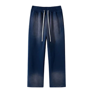 New Custom Logo Print and design Flare Sweatpants 100% Cotton Sweat <b>Pants</b> Vintage Acid Wash Flare Sweatpants Men <b>Summer</b> Jogger - Product Image 6