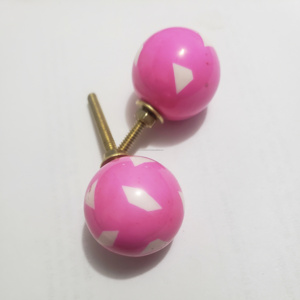 Juego de 2 tiradores redondos de resina turquesa para puerta, tiradores decorativos de estrellas vibrantes, tiradores para armario de tocador para uso en cajones - Product Image 2