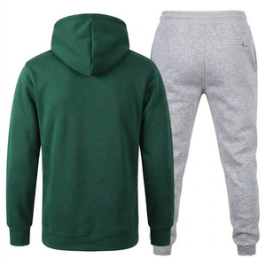 Ensemble de survêtement unisexe bleu imprimé avec logo personnalisé, sweat à capuche en molleton premium, pantalon de jogging ajusté, respirant et à séchage rapide - Product Image 4