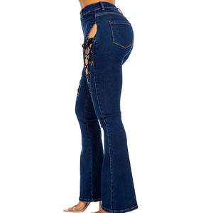 Pantalones de Moda para Mujer, Pantalones Casuales con Logotipo Personalizado, Pantalones Anchos de Mezclilla, Pantalones de Oficina para Mujer - Product Image 2