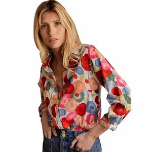 Camisa Casual de Estilo Occidental para Mujer, con Botones, Corte Holgado - Product Image 1