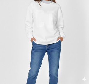 Sweat-shirt à col montant tricoté pour femme, coupe oversize, doux, confortable et respirant, idéal pour l'hiver – Vente en gros - Product Image 1
