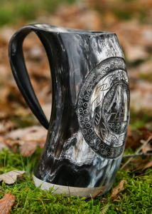 Taza de Cuerno de Vaca de Estilo Medieval Tradicional, Diseño con Agarre Resistente, Ecológica, Apta para Lavavajillas, Precio Bajo - Product Image 6