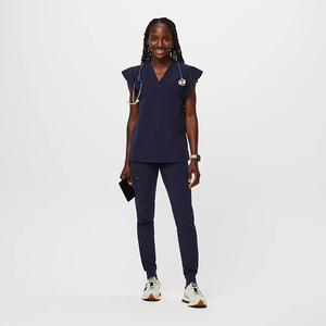 Unisex Nursing Scrubs Uniform <b>Set</b> for Hospital <b>Doctors</b> Nurses Comfortable Medical Workwear Scrub Suit Wholesale Manufacturer - Product Image 3