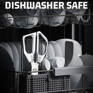 Ciseaux de cuisine multi-usages en cuivre à vis réglable, ciseaux tranchants en acier inoxydable, accessoires de cuisine, vente chaude - Product Image 5