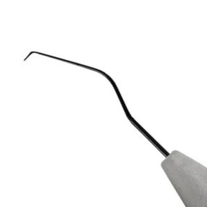 เครื่องมือตรวจวินิจฉัยปากปากสแตนเลสหัวตรวจสำหรับทันตกรรม5หัวสีดำ - Product Image 3
