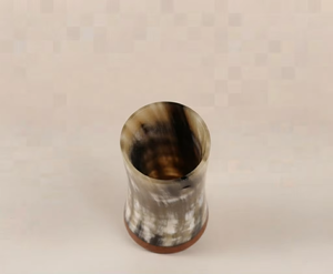 REHMAN CRAFT Verre artisanal en corne de buffle écologique, forme naturelle et design rustique, décoration de mariage et de maison de l'Uttar Pradesh - Product Image 3