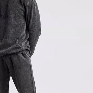 Chándales Unisex Personalizados de Alta Calidad con Lavado Ácido, Estilo Urbano, Hombros Caídos, Ecológicos, Tallas Grandes, OEM - Product Image 5