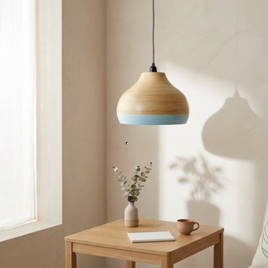 Abat-jour suspendu en bambou, fibre naturelle torsadée, couvercle de lampe décoratif pour chambre, hôtel, restaurant, maison, vente en gros - Product Image 6