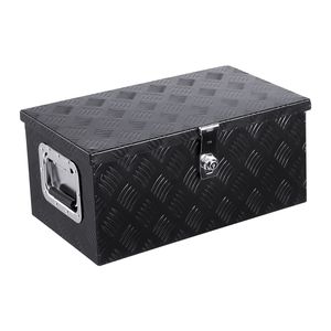 Cassetta Portautensili in Alluminio Rinforzato su Misura per Cassone Camion, con Maniglia Laterale Cromata a Strisce e Chiavi di Blocco, Organizer Contenitore Portautensili in PC - Product Image 5