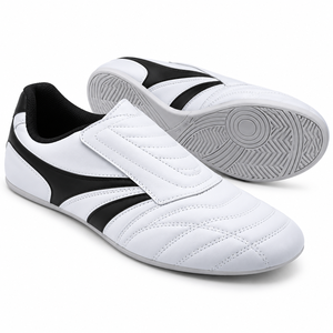 Chaussures de Taekwondo légères personnalisées, chaussures d'entraînement d'arts martiaux, semelle en caoutchouc antidérapante, sangle Velcro, chaussures de sport pour hommes et femmes - Product Image 4
