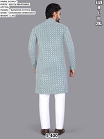 Kurta Aarav pour homme, traditionnel, brodé Bandhani, en coton, coupe classique, longueur au sol, pour Diwali, fête, séchage rapide