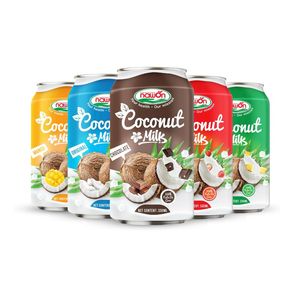 เครื่องดื่มวีแกน นมมะพร้าว รสออริจินัล ผสมวุ้นมะพร้าว กระป๋อง 330 มล. ยี่ห้อ NAWON จากเวียดนาม รับผลิตแบบ ODM OEM พร้อมติดฉลากส่วนตัว มีตัวอย่างให้ทดลองฟรี - Product Image 5