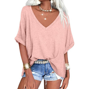 Camiseta Negra Lavada de Corte Holgado, Estilo Casual, Color Sólido, Unisex, Manga Corta, Cuello Redondo, Ecológica, 100% Algodón - Product Image 5