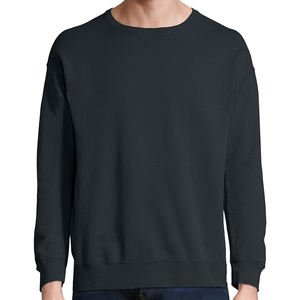 Sudaderas Básicas de Algodón 100% para Hombre, Tallas Grandes, Transpirables, Cuello Redondo, Color Sólido, Más Vendidas - Product Image 1