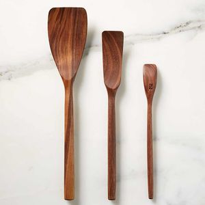 Cuillère de service en bois faite à la main pour la décoration de la cuisine. Ensemble de cuillères en bois, cuillère de service en bois d'Inde, la collection artisanale. - Product Image 2