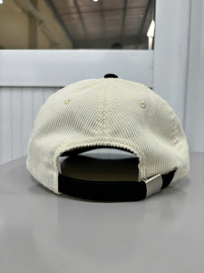Casquette de baseball bicolore fabriquée au Vietnam avec logo ajustable, casquette non structurée à 6 panneaux pour adulte, idéale pour les tenues décontractées d'hiver en extérieur - Product Image 2