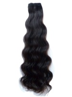 Cheveux humains naturels indiens 100 % non traités, d'un seul donneur, cuticules alignées, bruts, Remy, double trame, extension de cheveux de temple, personnalisée