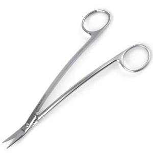 Tijeras para amígdalas Dean, manuales, de acero inoxidable, 30 mm, con hojas dentadas en ángulo, punta roscada, 170 mm de longitud total, juego de instrumentos ISO13485 - Product Image 3