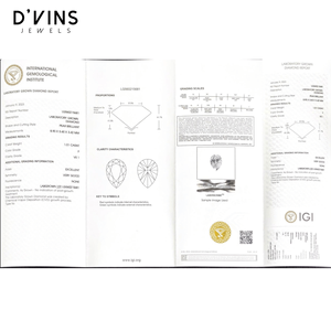 Wholesale Price Jewelry 1CT Pear Cut Lab Grown Diamond Filled Color F <b>Cluster</b> Engagement Wedding Ring Making - Product Image 4