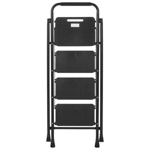 Portable Folding 4-<b>Step</b> Adult Ladder <b>Stool</b> with Wide Anti-Slip Pedal - Product Image 1