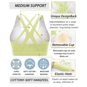 Performance Breathable <b>Custom</b> Design Sports Bra with Medium Support for Gym & Active Lifestyle - Product Image 5