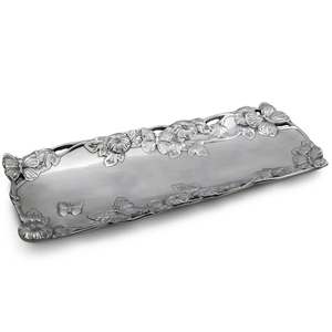 Plateau de service en acier inoxydable très demandé avec poignées dorées, qualité fabuleuse à prix raisonnable, plateau à chocolat - Product Image 2